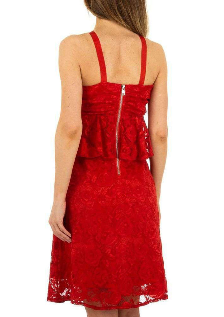 Robes dentelle bustier : rouge