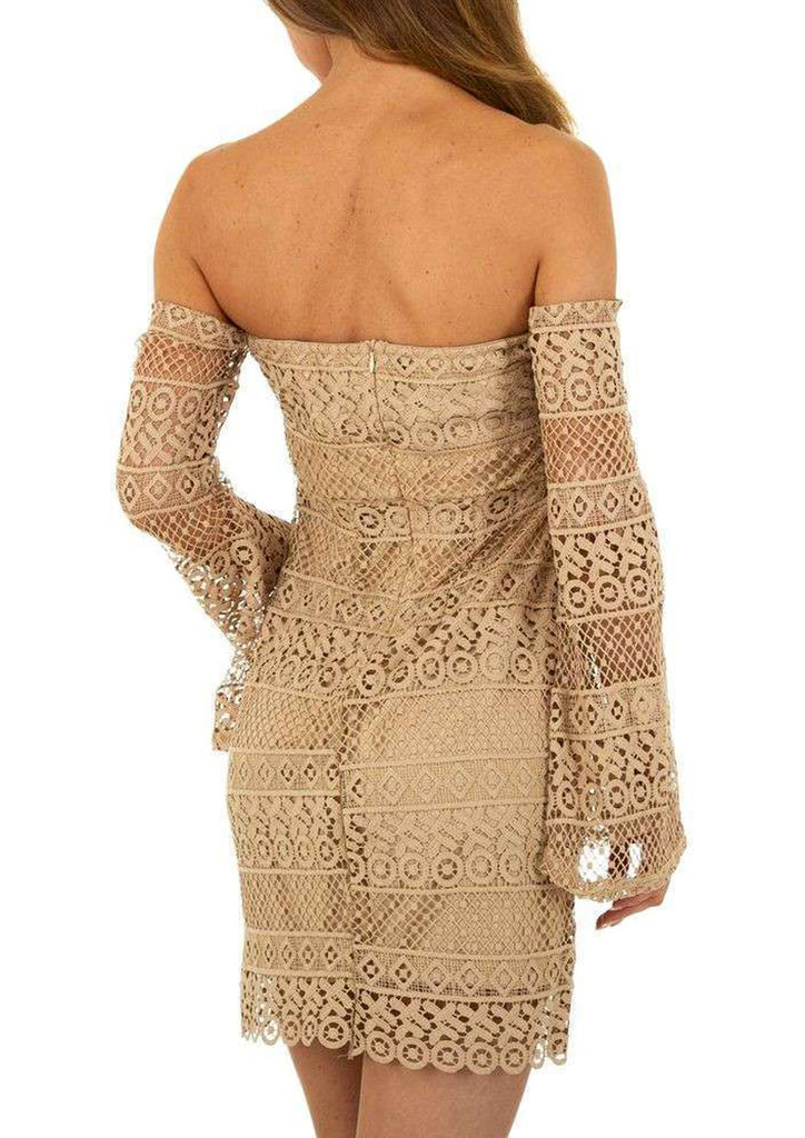 Robes bustier dentelle : khaki